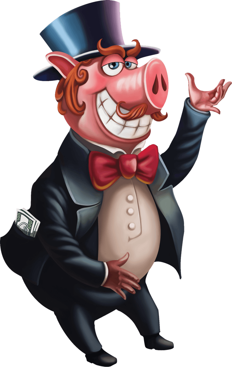 Hold and Respin — Gentleman Pig image